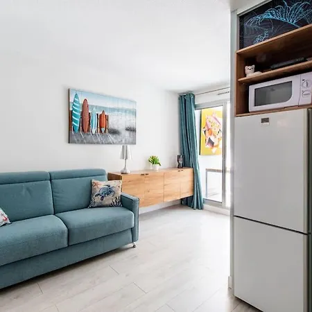 Le Murmure Du Palmier * A 2 Min * Parking Prive * Terrasse Apartment