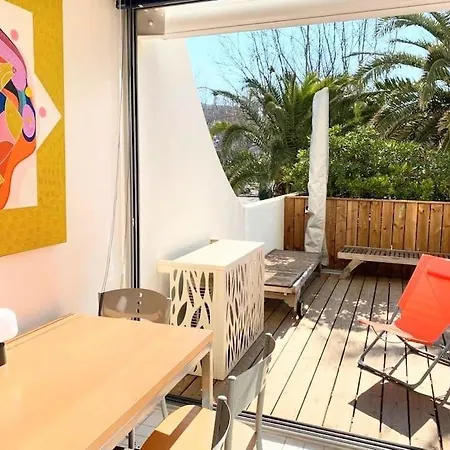 Apartmán Le Murmure Du Palmier * A 2 Min * Parking Prive * Terrasse